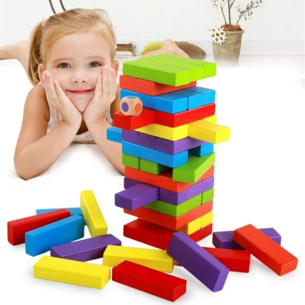 JENGA DE COLORES DE 54 PCS