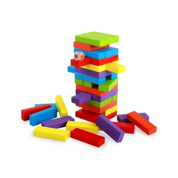 JENGA DE COLORES DE 54 PCS