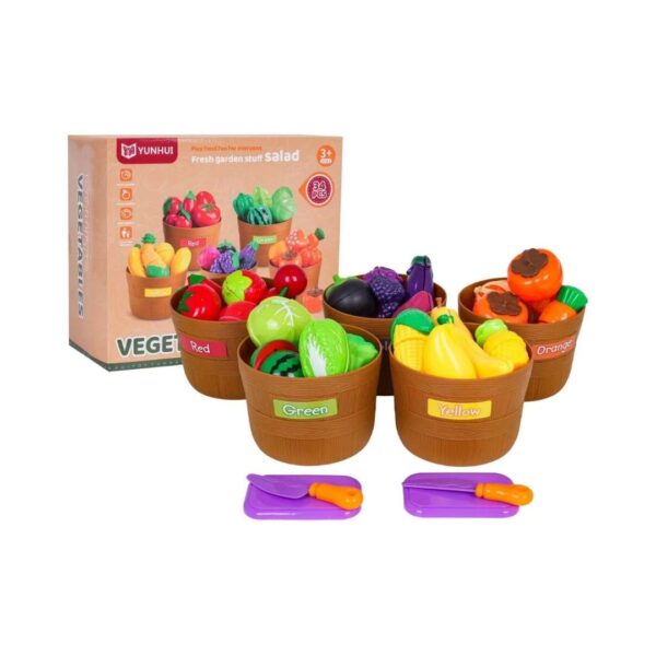 FRUTAS Y VERDURAS PARA CLASIFICAR POR COLOR - VEGETABLES 34 PCS.