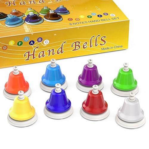 CAMPANAS DE PRESION SET DE 8 UNIDADES - HAND BELLS