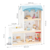 CASA DE MADERA CON MUEBLES - WOODEN DOLLHOUSE