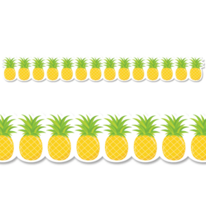 PINEAPPLES BORDER PALM PARADISE