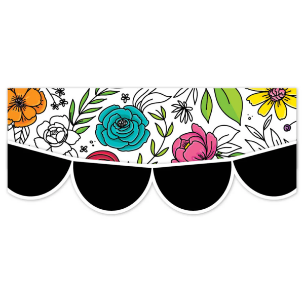 DOODLY BLOOMS BRIGHT BLOOMS EZ BORDER