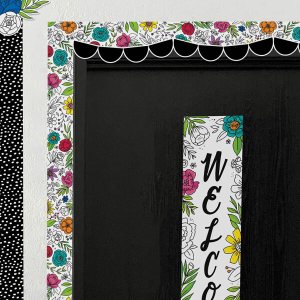 DOODLY BLOOMS BRIGHT BLOOMS EZ BORDER