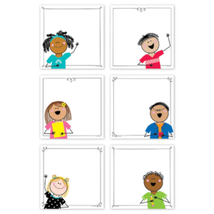 STICKER KIDS 6 DESIGNER CUT OUTS