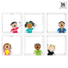 STICKER KIDS 6 DESIGNER CUT OUTS