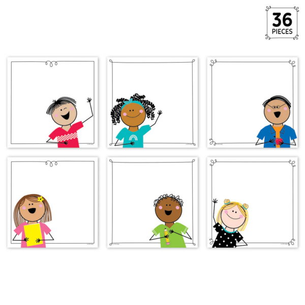 STICKER KIDS 6 DESIGNER CUT OUTS