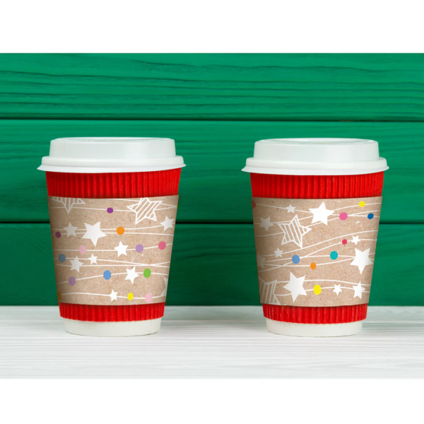 COLORFUL KRAFT STARS ON STRINGS