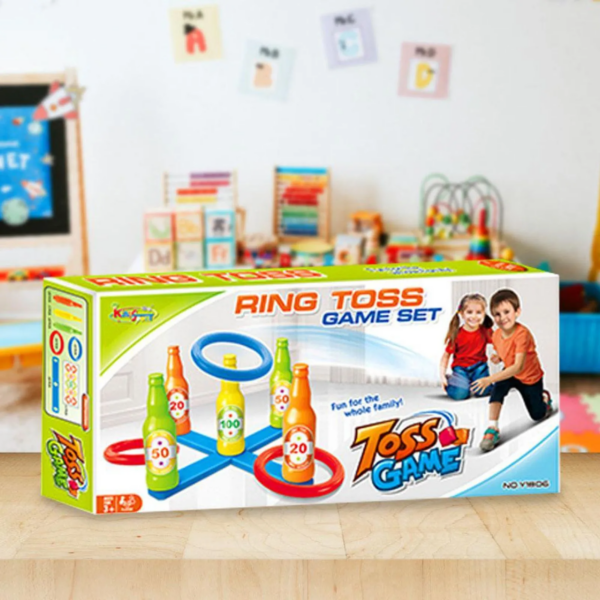 TIRO A LAS BOTELLAS - RING TOSS GAME SET
