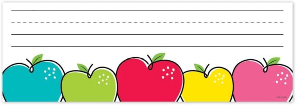 DOODLE APPLES  NAME PLATE