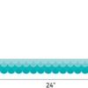 OMBRE TURQUOISE SCALLOPS BORDER