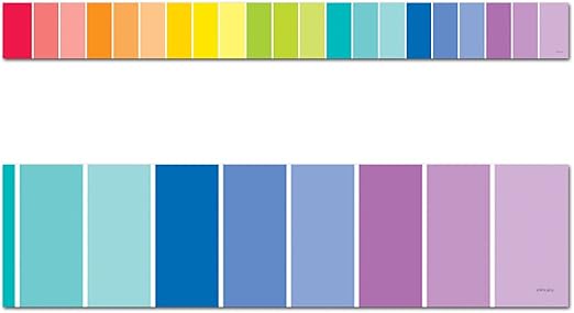 RAINBOW PAINT CHIP BORDER