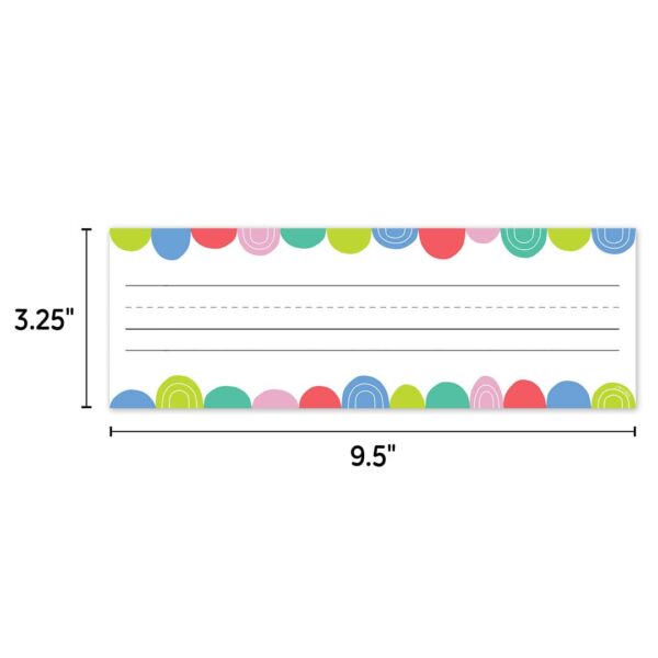 RAINBOW DROPS RAINBOW DOODLES NAME PLATE