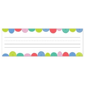 RAINBOW DROPS RAINBOW DOODLES NAME PLATE