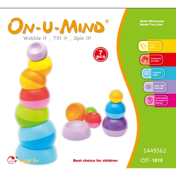 TORRE DE APILAR - ON-U-MIND WOOBLE IT 7 PCS
