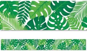TROPICAL LEAVES BORDER