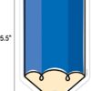 COLORFUL DOODLE PENCILS  6 INCH DESIGNER CUT OUTS