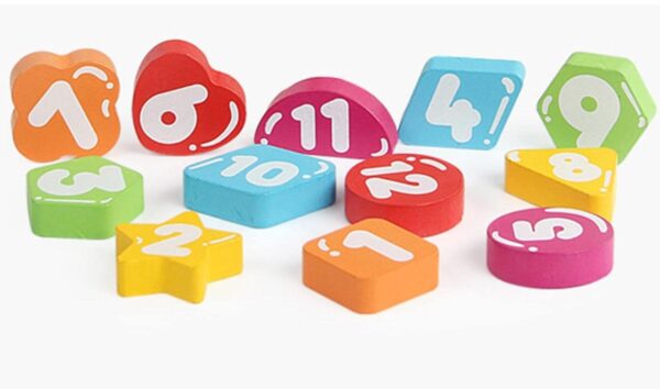 RELOJ DE MADERA  - SHAPE SORTING CLOCK