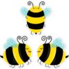BEES 3 INCH DESIGNER CUT OUTS