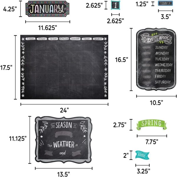CHALK IT UP CALENDAR SET  BULLETIN BOARD