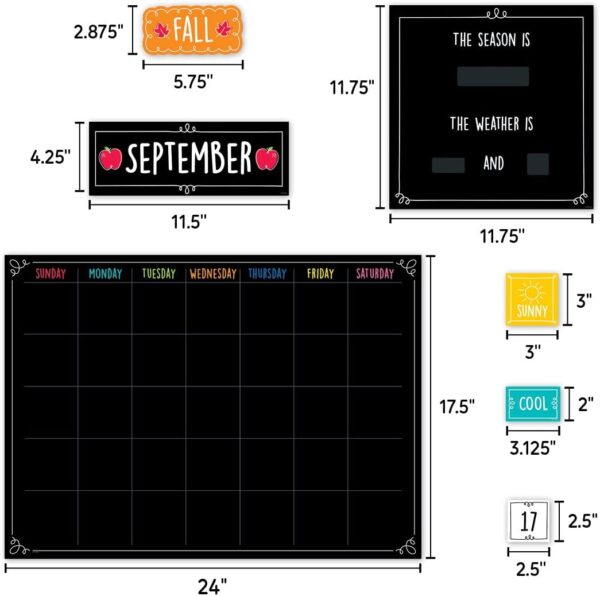 DOODLE CALENDAR SET BULLETIN BOARD