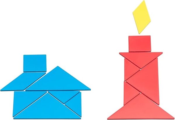 TANGRAMA DE MADERA 28 PIEZAS