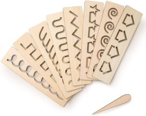 STENCILS DE MADERA 20 X 5 CMS.