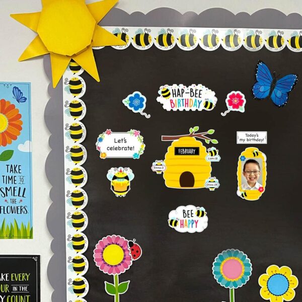 BIRTHDAY BEES  MINI BULLETIN BOARD