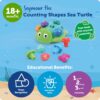 71PEhio9ZRL._AC_SL1500_ TORTUGA DE FIGURAS - COUNTING SHAPES SEA TURTLE