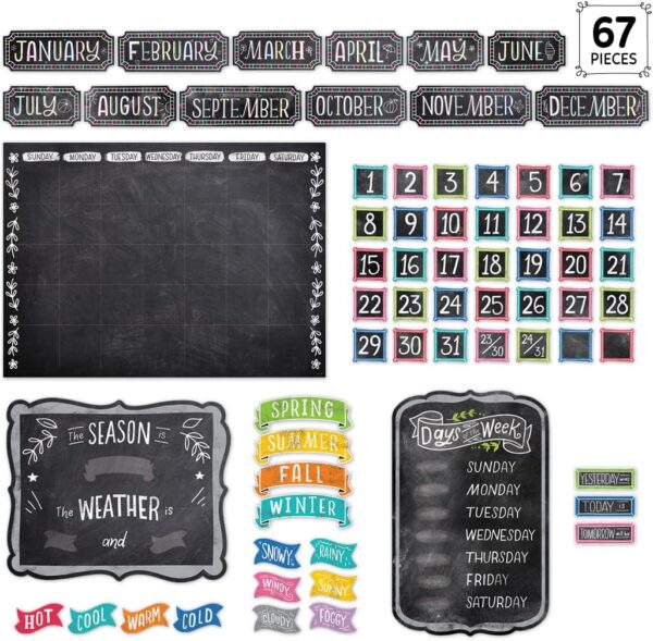 CHALK IT UP CALENDAR SET  BULLETIN BOARD