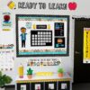 DOODLE CALENDAR SET BULLETIN BOARD