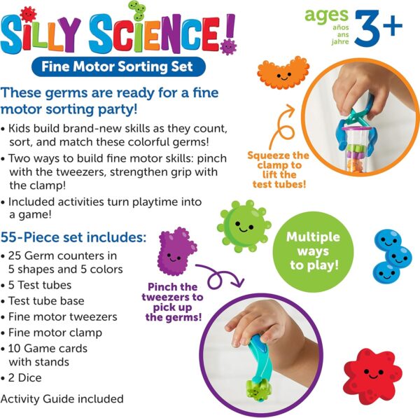 SET DE CLASIFICACION Y MOTRICIDAD - SILLY SCIENCE SORTING SET