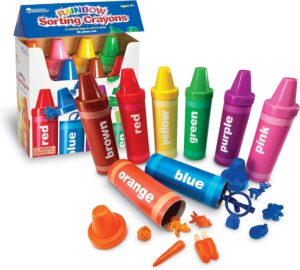 CRAYONES PARA CLASIFICACION - RAINBOW SORTING CRAYONS