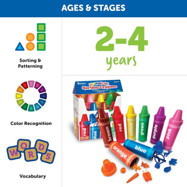 CRAYONES PARA CLASIFICACION - RAINBOW SORTING CRAYONS