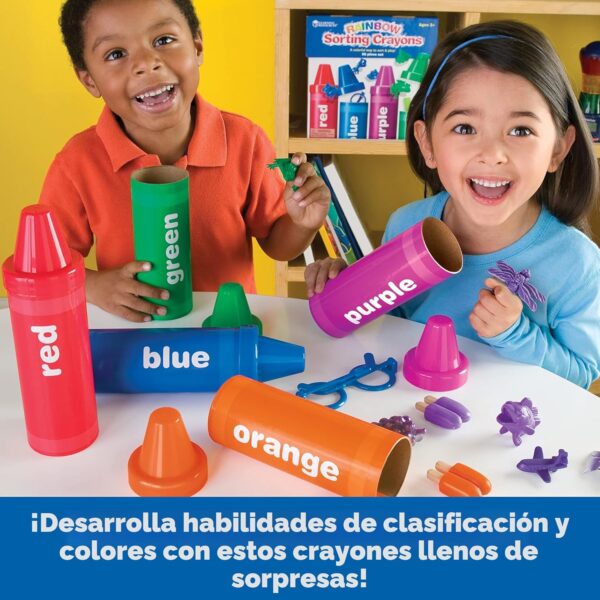 CRAYONES PARA CLASIFICACION - RAINBOW SORTING CRAYONS