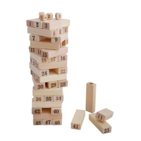 JENGA DE NÚMEROS 54 PIEZAS