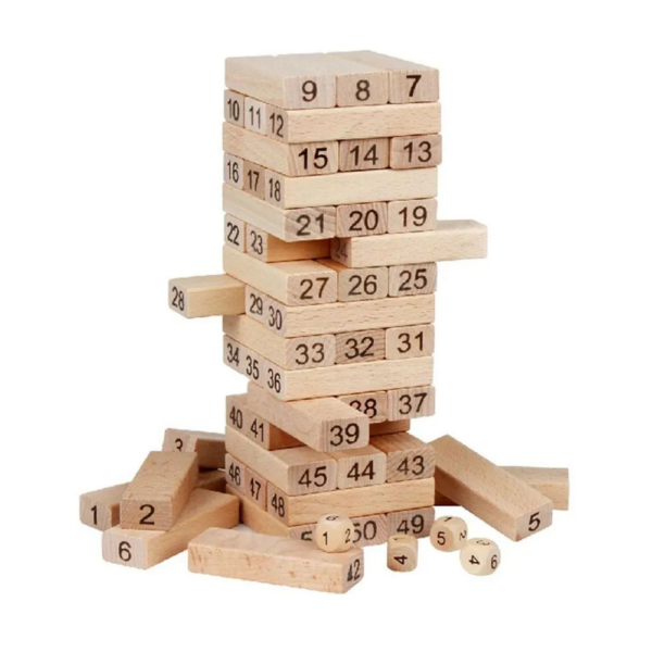 JENGA DE NÚMEROS 54 PIEZAS