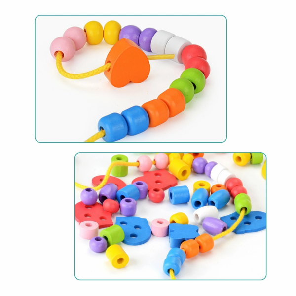 NIÑOS PARA ENHEBRAR - WOODEN LACING DOLL