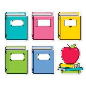 10930_1 DOODLE BOOKS CORE DECOR 6 INCH DESIGNER CUT OUTS