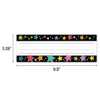 COLORFUL STARS ON BLACK  NAME PLATES