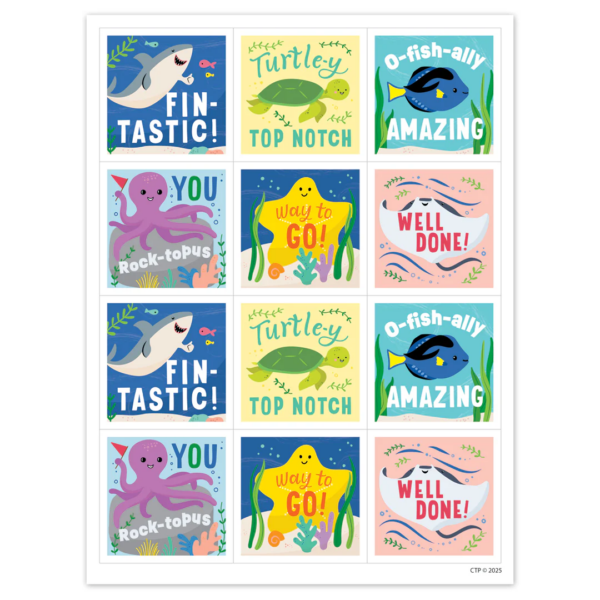 11019_1 SEA FRIENDS REWARDS STICKERS