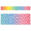 MESSY DOTS ON RAINBOW BORDER