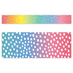 11048_1 MESSY DOTS ON RAINBOW BORDER