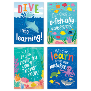 SEA FRIENDS INSPIRE U 4 POSTER PACK