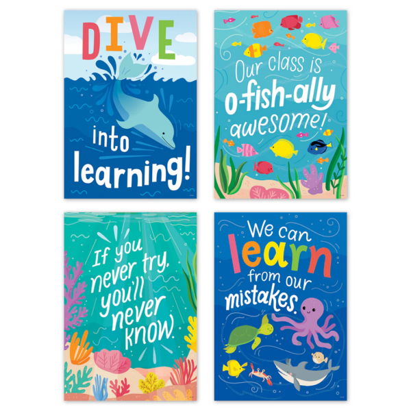 SEA FRIENDS INSPIRE U 4 POSTER PACK