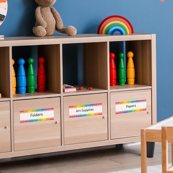RAINBOW SCALLOPS PAINT NAME PLATES