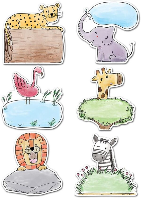 61wysm+EH+L._AC_SL1000_ SAFARI FRIENDS 6 DESIGNER CUT-OUTS