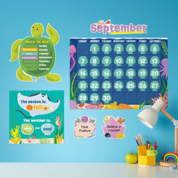 71ncrh2p7uL._AC_SL1080_ SEA FRIENDS CALENDAR SET BULLETIN BOARD