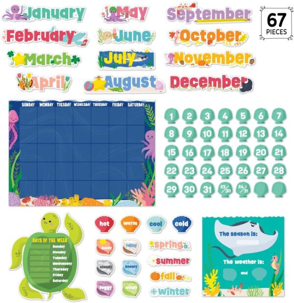 71neu1+BsZL._AC_SL1080_ SEA FRIENDS CALENDAR SET BULLETIN BOARD