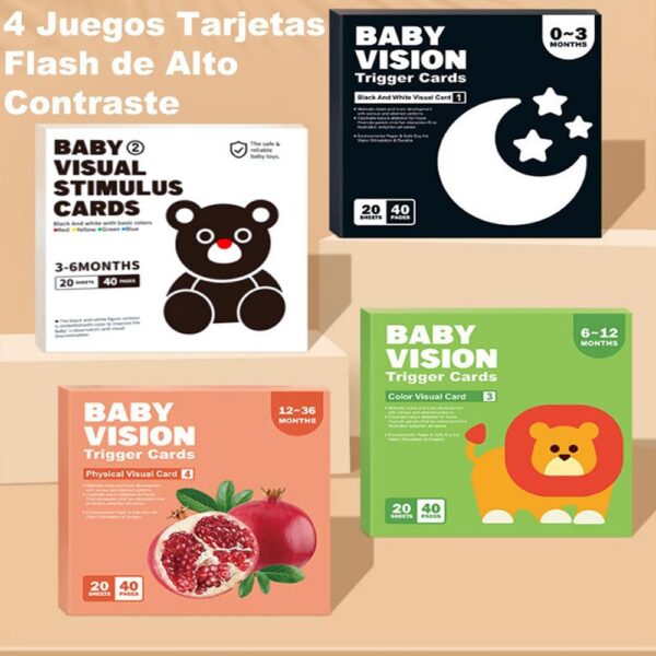 616k-mPjmtL._AC_SL1000_ TARJETAS BEBE 3 A 6 MESES - BABY VISUAL STIMULUS CARDS